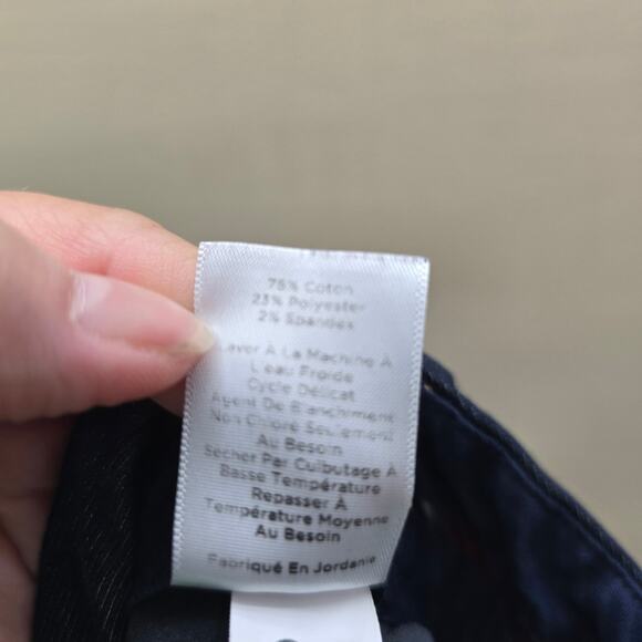 Talbots Straight Leg Hampshire Ankle Pants Pockets Classic Office Blue Size 10 - Picture 6 of 6